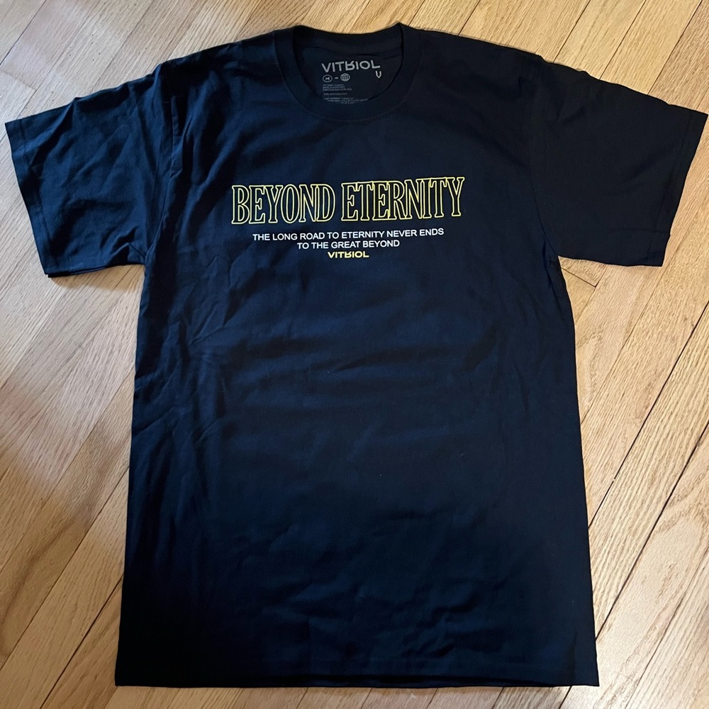 VITRIOL Black Faded Shirt BEYOND ETERNITY Medium Everlasting